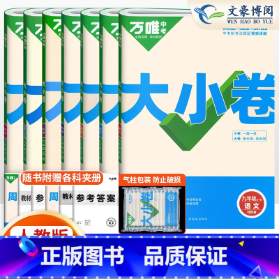 [人教版全套7本]九年级全一册 九年级/初中三年级 [正版]2025版万唯大小卷九年级全一册上册下册语文数学英语物理化学