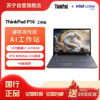 ThinkPad P16 酷睿i7-14700HX 16英寸联想高性能移动工作站笔记本电脑 32G 1T 4K RTX4000Ada Win11Pro