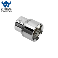 立伟铁牛1/2六角短套筒27mm/个