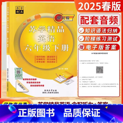 [25春]6下-英语 译林版 [正版]2025春季新版苏学精品英语小学6六年级下册英语译林版苏教单元版订知识归纳语法知识