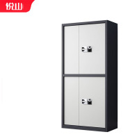 悦山钢制文件柜无斗通双节保密柜灰白套色智能指纹锁900*420*1850mmYSOA3fo01GBZWHTB