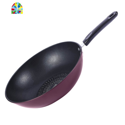 炒锅不粘锅无油烟熟铁锅炒菜锅多功能家用煤气灶电磁炉通用平底锅 FENGHOU 32cm单锅+赠品