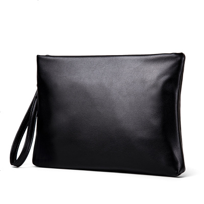 男士商务手拿包简约时尚信封包手抓包钱包手夹包韩版男包软皮包黑色