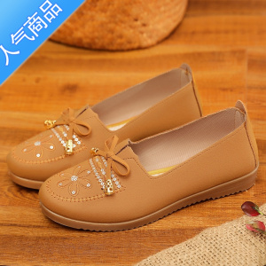 SUNTEK牛筋底老北京布鞋女鞋单鞋平底防滑中老年妈妈鞋复古舒适老人布鞋