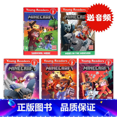 [正版]我的世界分级读物2级5册 英文原版 Minecraft Young Readers Level 2 出品