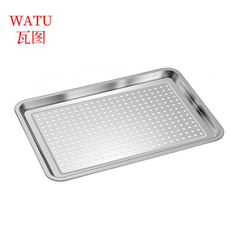 瓦图 304不锈钢带孔托盘 40*60*4.8cm 个