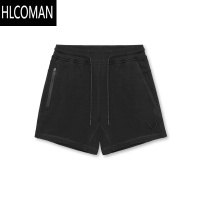 HLCOMAN美式运动三分短裤男夏季健身跑步训练篮球休闲刺绣短裤户外潮