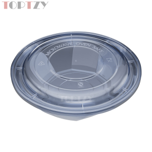 toptzy TZ5071804 一次性餐盒圆形外卖打包盒 50个