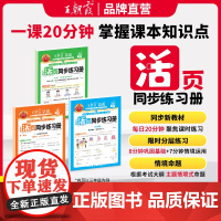 2025秋上王朝霞活页同步练习册一二年级三四五六年级小学语数英课本同步一课一练人教北师语文数学英语教材配套课课练