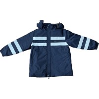 瀚乐邦 高可视性警示防护服蓝色羽绒服两件套 175# 套