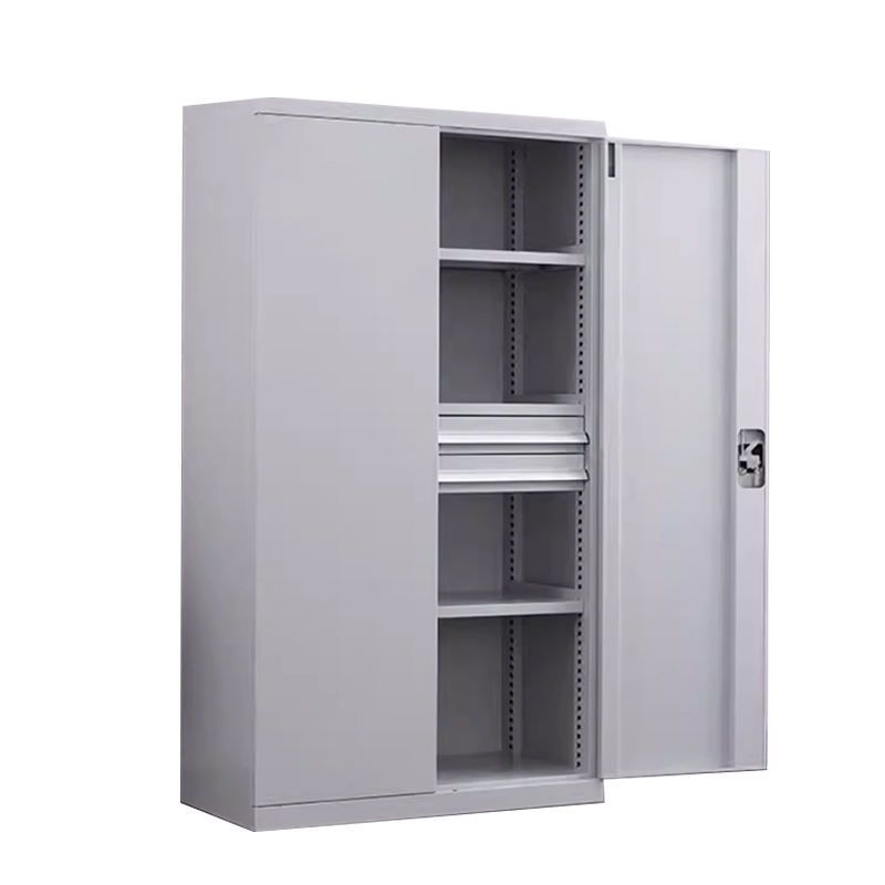 乙壬重型工具柜加厚物件工具储物柜工厂铁皮柜汽修厂零件收纳柜白色四层二抽