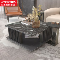 中泰(jongtay)沙发边几烟办公室小茶几轻奢现代高档方形0.7米 J-HSS-Q07