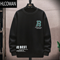 HLCOMAN圆领卫衣男款青少年初中高中学生潮牌宽松加绒加厚长袖t恤
