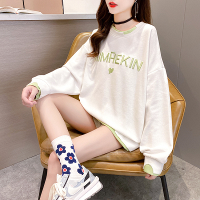 恋名媛大码女装2020年秋装新款韩版薄款卫衣女士秋衣胖mm上衣外套宽松潮大码女装