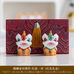 维诺亚新品国潮醒狮摆件乔迁新居开业送礼公司醒狮摆件客厅玄关摆件