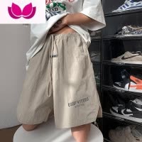 七斓夏季薄款短裤男士日系复古潮牌五分中裤宽松休闲潮流速干运动裤子