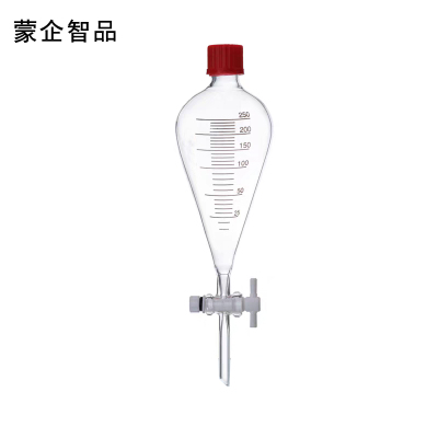 蒙企智品梨形分液漏斗旋钮式250ml/个
