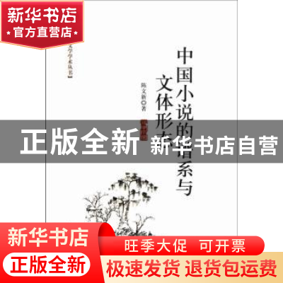 正版 中国小说的谱系与文体形态 陈文新著 中国社会科学出版社 97