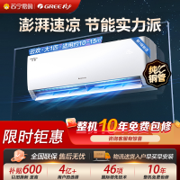 格力云欢大1匹新能效变频一级挂机省电节能 KFR-26GW/NhGr1Bt 冷暖挂壁式家用空调