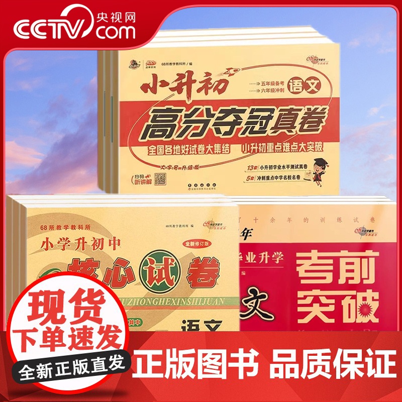[央视网]2024新版小学升初中核心试卷+小学毕业升学考前突破+小升初高分夺冠真卷 语文数学英语必刷题人教版专项训练习6