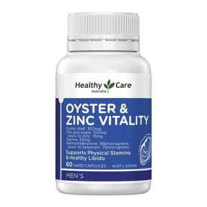 澳洲Healthy Care澳世康牡蛎锌胶囊60粒硒牛磺酸男性健康