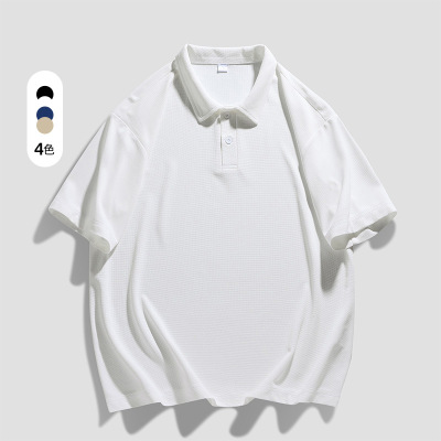 男士夏季新款大码T恤宽松翻领半袖加肥加大休闲商务短袖Polo衫潮