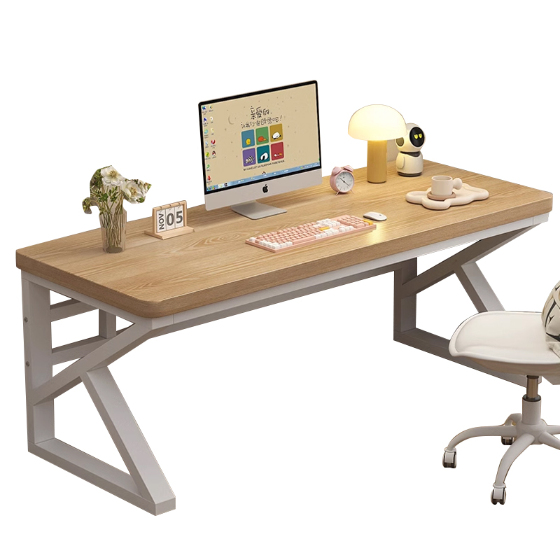 中豫鑫泽ZYXZ5040222 实木电脑桌台式书桌卧室家用办公桌 1.0米原木色