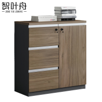 智叶舟矮柜一门三抽80*40*80cm台