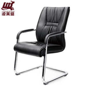 凌美盛 皮面弓形办公椅 LMS-167/把