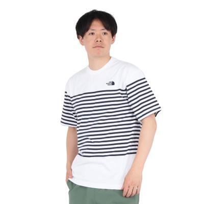 运动速干防晒男款短袖拼接条纹T恤春夏户外休闲百搭白