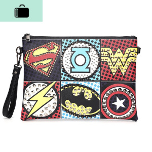 欧美时尚手拿包青年男女手包韩版手抓包个性撞色信封包单肩斜跨包NEW LAKE 花色男士手拿包 花色