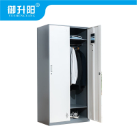 御升阳 两门更衣柜/宿舍衣柜储物柜带锁柜子灰白套色 二门 900×500×1850mm 台