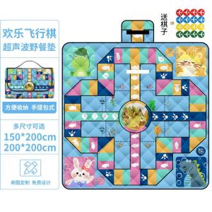 超声波野餐垫防潮垫户外露营防水草坪帐篷野餐布便携加厚地垫批发