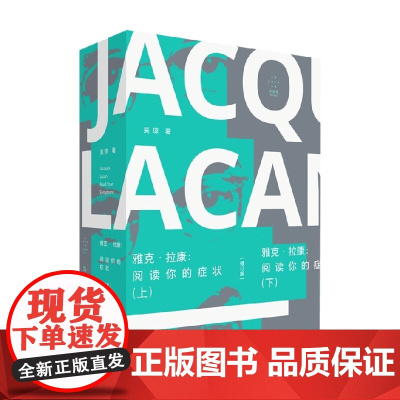 雅克拉康阅读你的症状修订版 上下2册 吴琼著 纯粹欲望批判 国内拉康研究著作 哲学