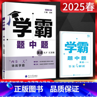 英语 九年级下 [正版]2025春 经纶学霸题中题九年级下册英语江苏版 初三英语同步练习册 九年级下英语学霸提优课时作业