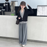 女童秋装套装休闲运动服春秋新款女孩时髦洋气两件套