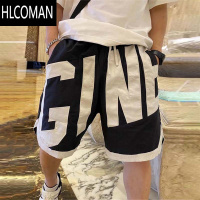 HLCOMAN夏季薄款运动短裤男士美式篮球5分裤潮牌字母宽松休闲五分大裤衩