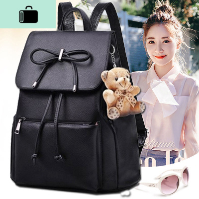 双肩包女书包2020新款休闲百搭软皮女士包旅行背包大容量秋旅行包NEW LAKE