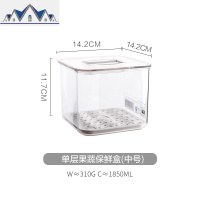 冰箱收纳盒厨房蔬菜水果保鲜盒冰箱专用整理收纳储物盒 三维工匠