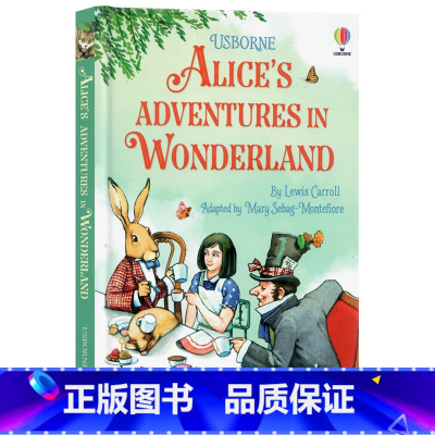 [正版]Usborne出品 爱丽丝梦游仙境 英文原版章节书 Alices Adventures in Wonderla