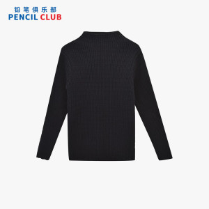 [1件3折]铅笔俱乐部童装2025秋冬新款女童毛衣儿童半高领针织衫中大童打底毛衫