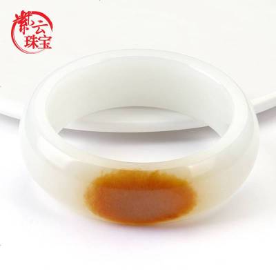 紫云珠宝和田玉手镯优质油糖玉镯子女款玉石镯子典藏孤品附证书