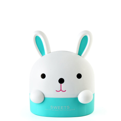 创意简约卷纸筒家用客厅桌面茶几餐巾纸收纳盒宿舍可爱卡通纸巾盒-蓝色兔子卷纸盒-