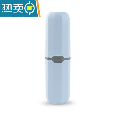 敬平牙刷盒便携式小旅行套装简约漱口杯出差外带简约牙具收纳情侣家用 天空蓝洗漱杯