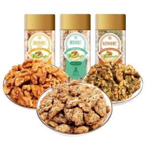 [姚生记]138g*3罐琥珀大核桃仁海苔味/蜂蜜味/椰蓉味组合罐装 大核桃肉零食小吃坚果 坚果烘焙 孕妇儿童零食