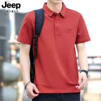 JEEP吉普男士短袖POLO衫夏季薄款休闲百搭翻领T恤男宽松大码男装