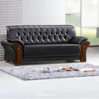 绵冠(MIANGUAN) 办公沙发会客沙发时尚简约商务三人位沙发