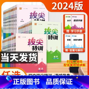 [4本装]语数英物人教版 八年级上 [正版]2024初中拔尖特训七八九年级上册语文数学英语物理化学人教北师大华师沪科 初