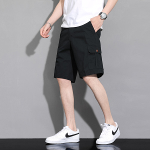 渔人船长夏季男士工装裤五分裤休闲运动短裤中裤轻薄透气多口袋大裤头