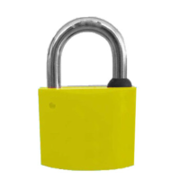 中犀ZX-53 35mm 普通锁芯 梅花铜挂锁通 (计价单位:个) 黄色